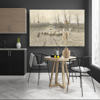 Schapenkudde op de heide bij Laren - Anton Mauve acrylglas