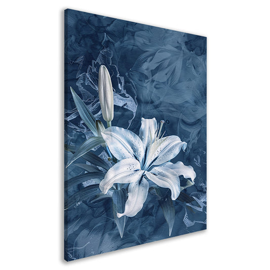 Prachtige digitale kunst van een lelie canvas