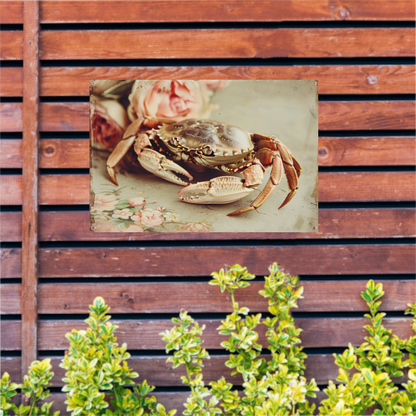 Stilleven met krab tuinposter