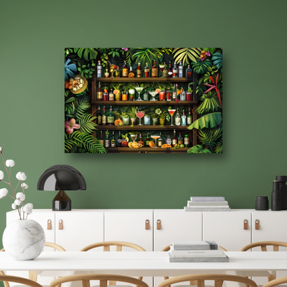 Minimalistische lijnenspel canvas