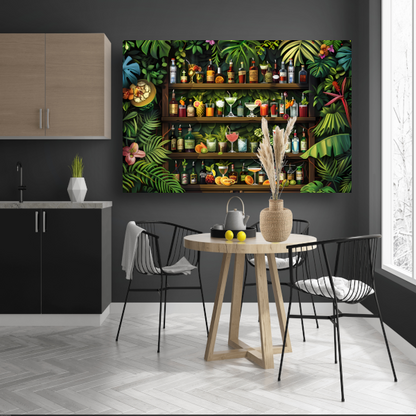 Minimalistische lijnenspel canvas