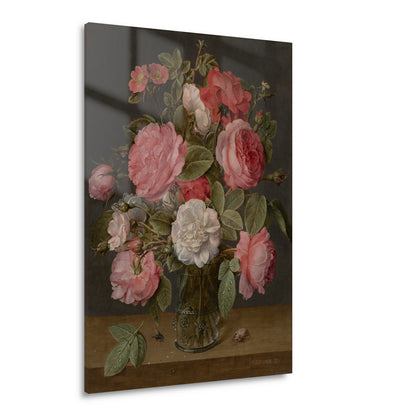 Rozen in een glazen vaas - Jacob van Hulsdonck Acrylglas