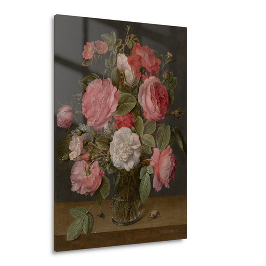 Rozen in een glazen vaas - Jacob van Hulsdonck Acrylglas