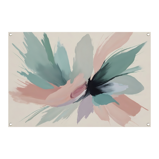 Dynamische Pasteltinten in Abstracte Harmonie tuinposter