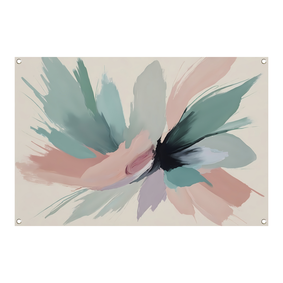 Dynamische Pasteltinten in Abstracte Harmonie tuinposter