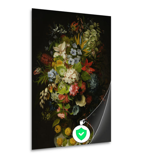 Een boeket bloemen in een vaas - Daniel Schultz poster