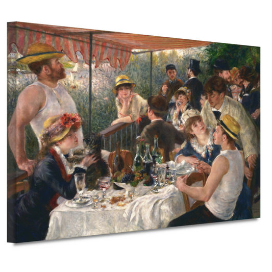 Lunch van het roeigezelschap - Pierre-Auguste Renoir canvas