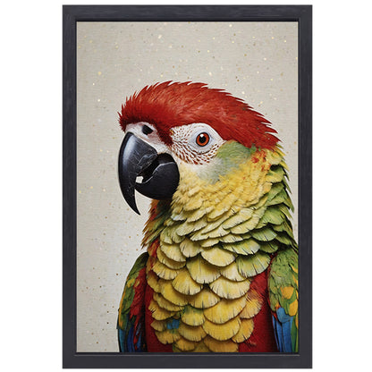 Paradijsvogel in Levendige Kleurenpracht canvas met baklijst