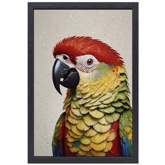 Paradijsvogel in Levendige Kleurenpracht canvas met baklijst