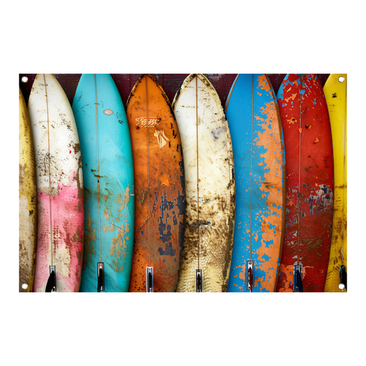 Minimalistische Surfplanken tuinposter