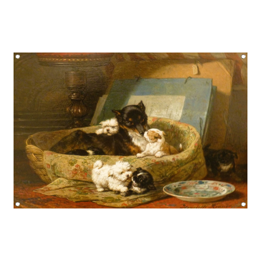 De kleine boefjes - Henriëtte Ronner-Knip tuinposter
