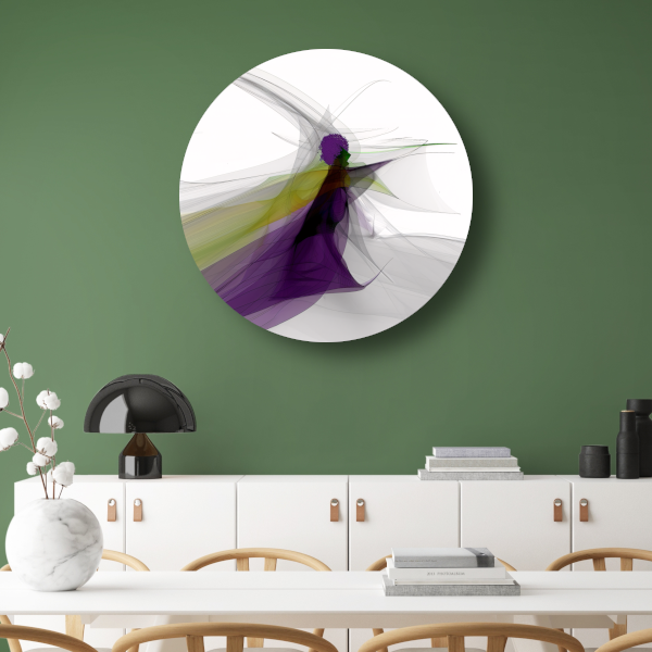 Abstracte lijnencompositie forex muurcirkel