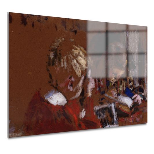 Kinderen lezen - Edouard Vuillard acrylglas