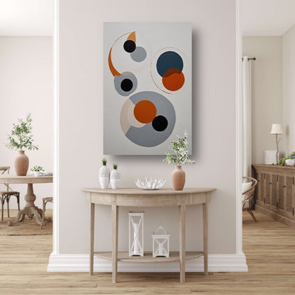 Abstracte Harmonie van Gelaagde Cirkels canvas