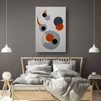 Abstracte Harmonie van Gelaagde Cirkels canvas