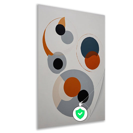 Abstracte Harmonie van Gelaagde Cirkels poster