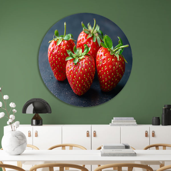 Klassiek aardbeien op tafel forex muurcirkel
