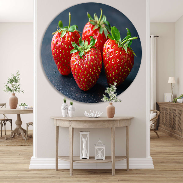 Klassiek aardbeien op tafel forex muurcirkel