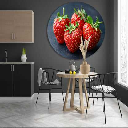 Klassiek aardbeien op tafel forex muurcirkel