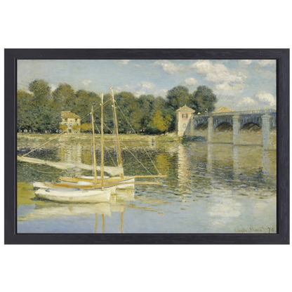 Le Pont dArgenteuil - Claude Monet canvas met baklijst