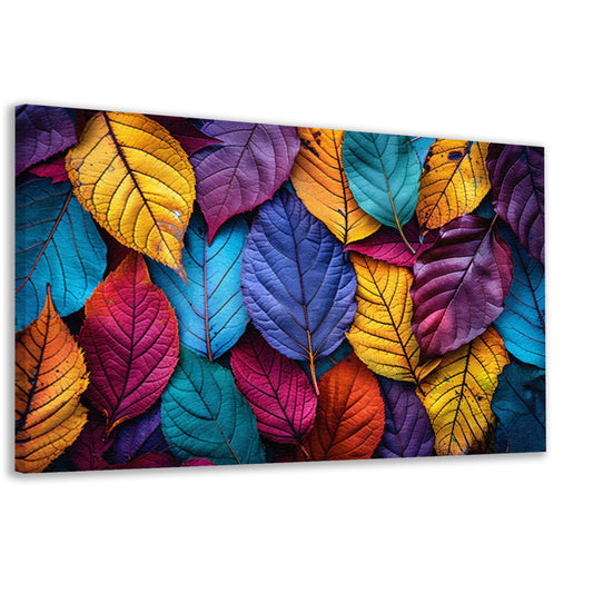 Abstract Bladeren Compositie canvas