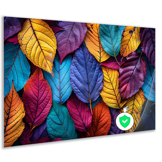 Abstract Bladeren Compositie poster