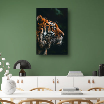 Portret van een tijger in de jungle poster