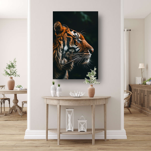 Portret van een tijger in de jungle poster