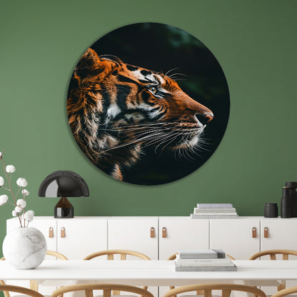 Portret van een tijger in de jungle forex muurcirkel