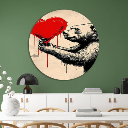 Beer met een bloedend hart forex muurcirkel