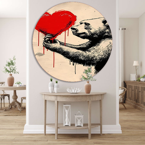 Beer met een bloedend hart forex muurcirkel