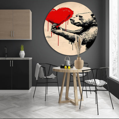 Beer met een bloedend hart forex muurcirkel