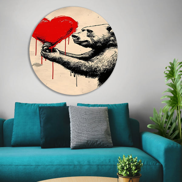 Beer met een bloedend hart forex muurcirkel