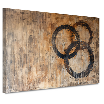 Abstracte Interpretatie van Olympische Eenheid canvas