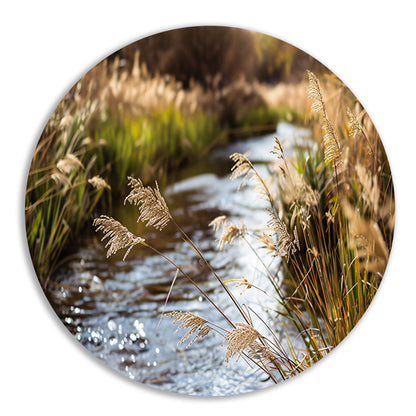 Kabbelende beek in herfstlandschap forex muurcirkel