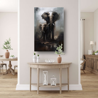 Minimalistische cirkel compositie canvas