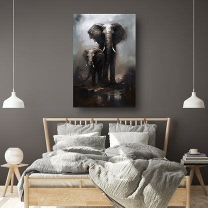 Minimalistische cirkel compositie canvas