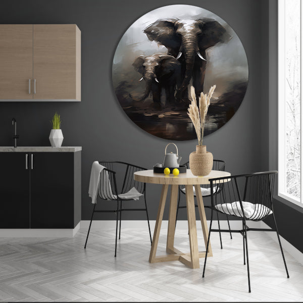 Minimalistische cirkel compositie forex muurcirkel