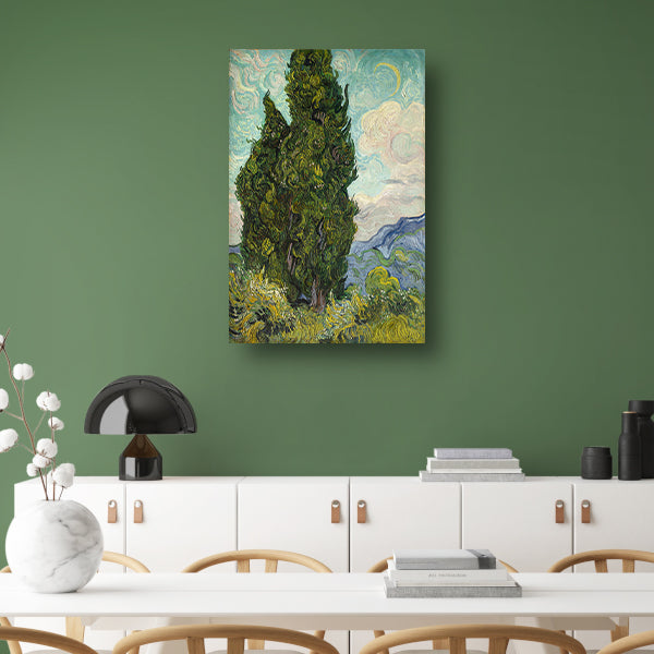 Cypresses - Vincent van Gogh canvas