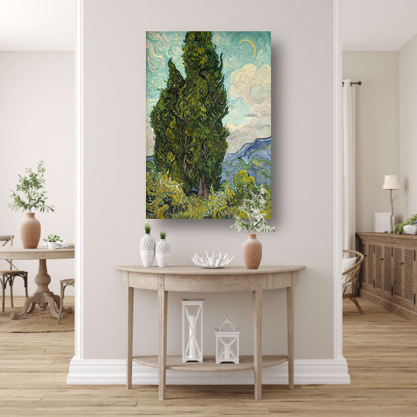 Cypresses - Vincent van Gogh canvas