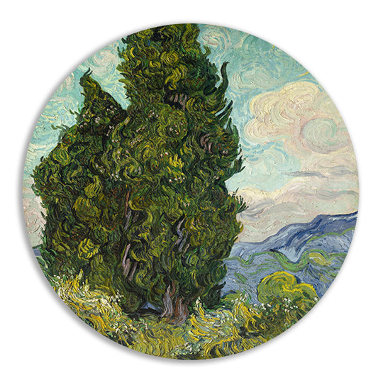 Cypresses - Vincent van Gogh forex muurcirkel