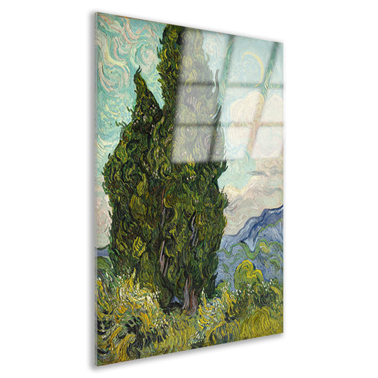 Cypresses - Vincent van Gogh Acrylglas