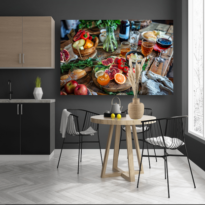 Sfeervol stilleven met fruit canvas