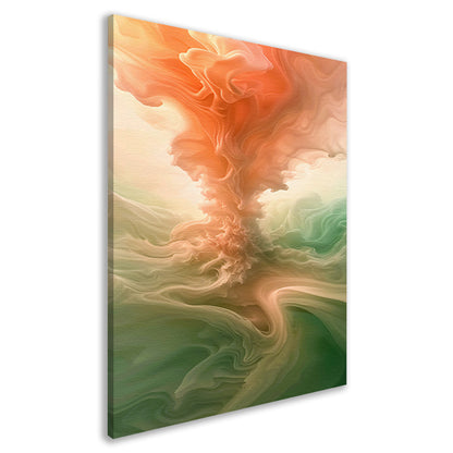 Abstracte kleurrijke wolken en lichtgloed canvas