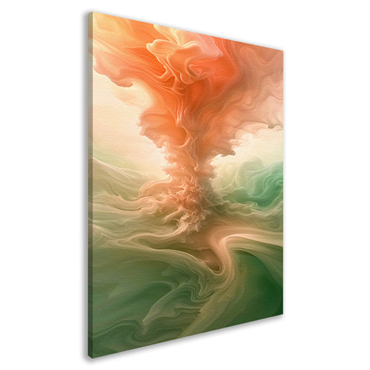 Abstracte kleurrijke wolken en lichtgloed canvas