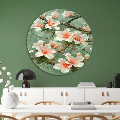Sierlijke Bloemenpracht met Natuurlijke Elegance forex muurcirkel