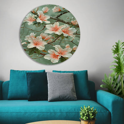Sierlijke Bloemenpracht met Natuurlijke Elegance forex muurcirkel