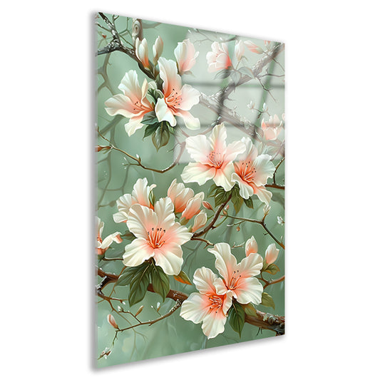 Sierlijke Bloemenpracht met Natuurlijke Elegance acrylglas