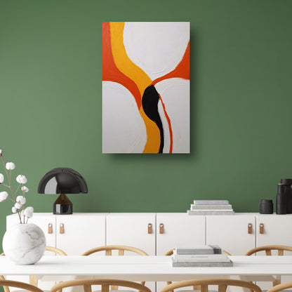 Kleurrijke abstracte vormen en lijnenspel poster