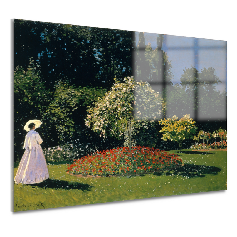 Jeanne-Marguerite Lecadre in de tuin - Claude Monet acrylglas